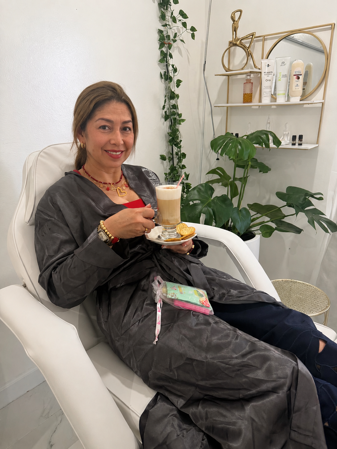 Sala de descanso de Zylora beauty experience